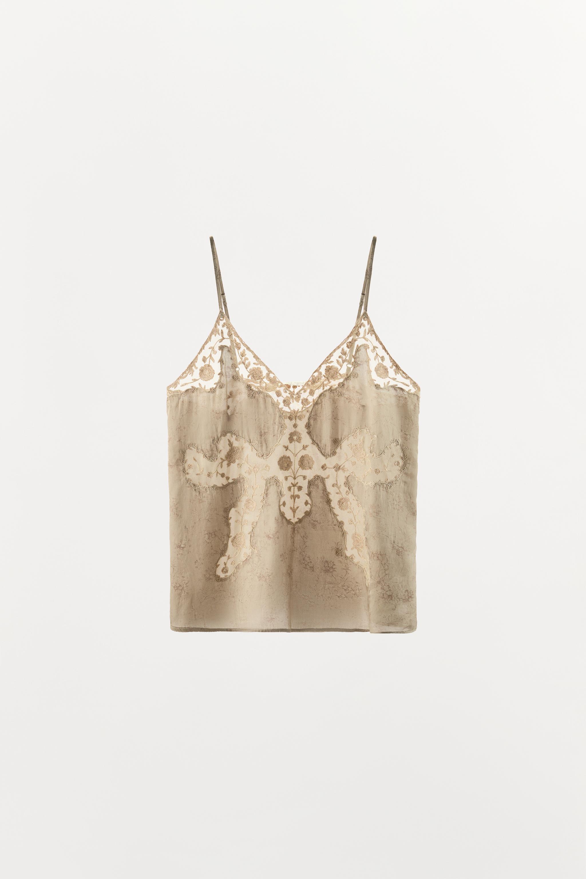 ZW COLLECTION EMBROIDERED CAMISOLE TOP